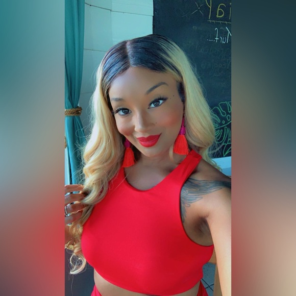 Women's Skirt Set(Red) - Picture 2 of 2